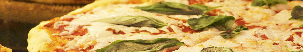 Eating Pizza at Raffallos pizza restaurant in Los Angeles, CA.